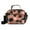 Coral and Black Tie-dye Pattern, variant on Insulated Lunch Bag 6L Leak-Proof Lunch Box with Shoulder Strap Multiple Pockets Lunch Tote Explosion Of Blue Ink