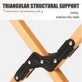 thumbnail image 2 of Hoyotik Aluminum Alloy Roll-Top Camping Table Outdoor Folding Table Non-slip Mini Picnic Table for Traveling Hiking Camping(60cm*60cm*45cm), 2 of 7
