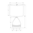 thumbnail image 2 of Monarch Specialties Lighting, 17"h, Table Lamp, Cream Ceramic, Ivory / Cream Shade, Modern, 2 of 5