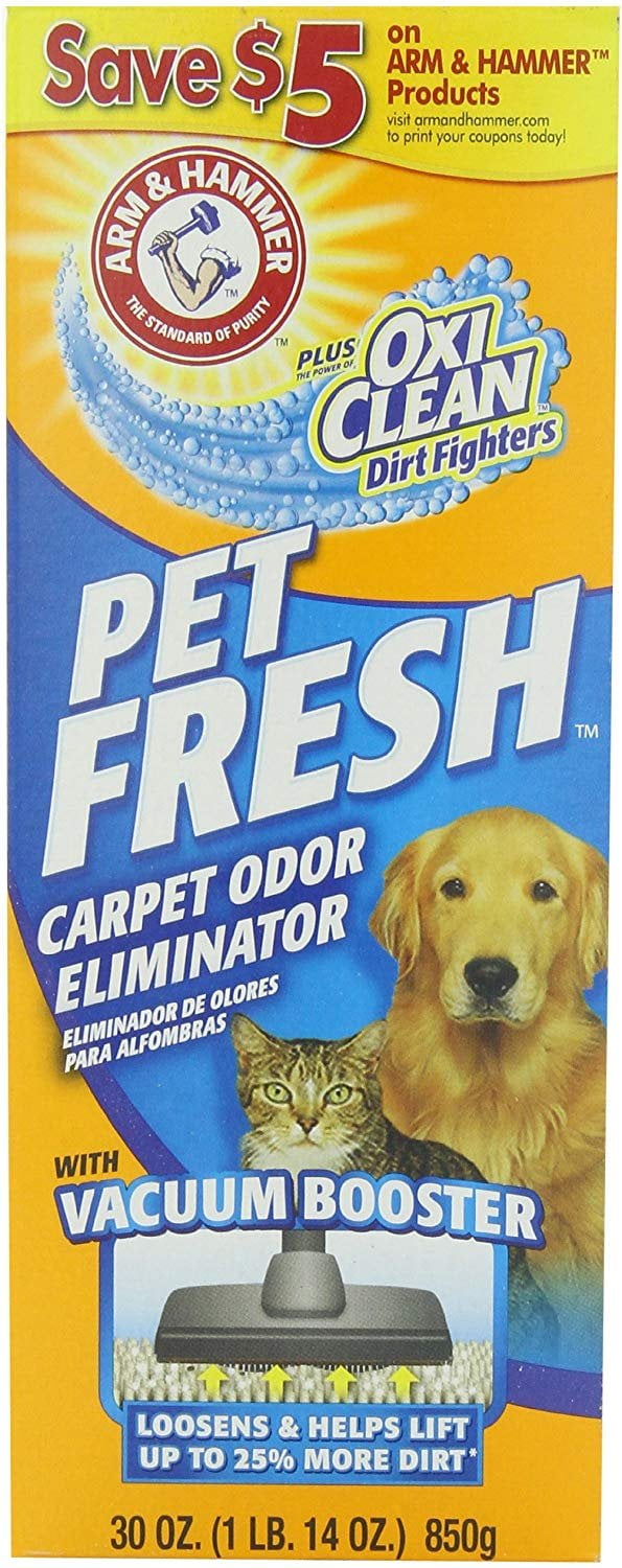 Arm & Hammer Pet Fresh Carpet Odor Eliminator, 30 Oz Pack of 6