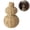brown, variant on Boho Wicker Style Vase Gourd Shaped Farmhouse Rattan Look Planter, Lightweight Rustic Tabletop Decor for Dried Flowers