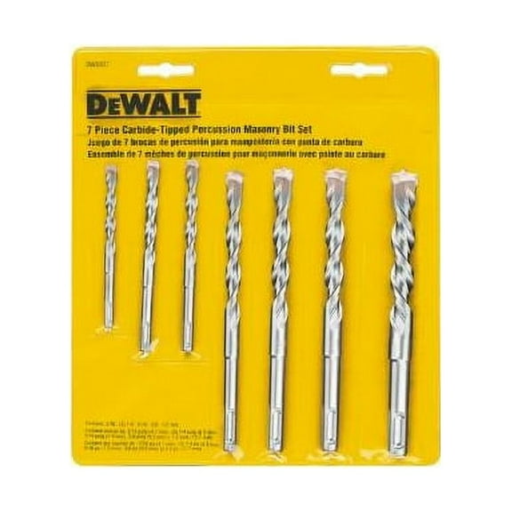 DEWALT DW5207 - 7-Piece Premium Percussion Masonry Drill Bit Set