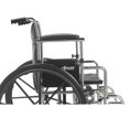 thumbnail image 4 of Chrome Sport Wheelchair, Adjustable and Detachable Desk Arms, Elevating Leg Rests, 18" Seat, 4 of 5