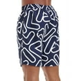 thumbnail image 2 of Fila Yash Outline All Over Print Men's Swim Short Peacoat-White lm015913-410, 2 of 3