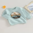 thumbnail image 3 of POINTERTECK Toddler Boy‘s Long Sleeve Western Sweatshirt with Cattle Print for Fall, 3 of 9