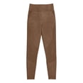thumbnail image 3 of Riforla Womens Leggings Seamless High Waist Lifting Workout Running Training Fitness Leggings Pants for Women Brown XL, 3 of 3