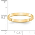 thumbnail image 3 of Primal Gold 14 Karat Yellow Gold 2.5mm Lightweight Flat Band Size 13.5, 3 of 5