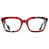 Elton John Pop Specs Reading Glasses - Red Remix 1.25, Rectangle Frame