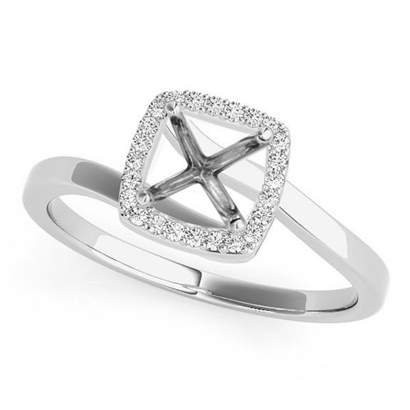 3.15 Carat Diamond Semi-Mount Engagement Ring In 18K Solid Rose, White & Yellow Gold ( No Center Stone )