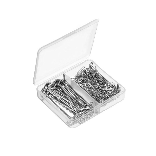 150pcs TPin Needles RustProof Wig Making Box Shaped With T Needles