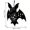 thumbnail image 3 of 5.9 Inch Bat Pendant Lampshade, Black Plastic Halloween Light Cover, Soft Diffusing Eye-Friendly Glow, Spooky Party Wall Decoration For Indoor Living Room Porch, Durable Festive Lighting Accessory, 3 of 6