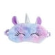 thumbnail image 1 of Máscaras de peluche para dormir, linda máscara de ojos de unicornio esponjoso en 3D, máscara de dormir para niños para viajes, niños y adultos, 1 of 5