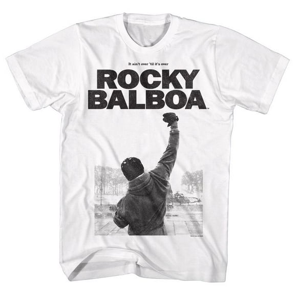 Rocky 6 White Adult T-Shirt 4Xl