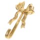 thumbnail image 1 of unbranded Gancho Para Pared De Latón Con Artístico De Lazo Dorado Para Decorar Y Colgar Prendas, 1 of 7