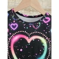 thumbnail image 6 of HCYSFG Girls Graphic Print Outfit Sets 2 Piece Top And Pants Crewneck Long Sleeve Lounge Set Elastic Waist Matching Sets, 6 of 9