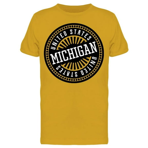 Us Michigan T-Shirt Men -Image by Shutterstock, Male XX-Large