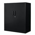thumbnail image 6 of Yizosh Metal Storage Cabinet with 2 Doors and 2 Adjustable Shelves - 35.5" Garage Wall Cabinet, Locking Counter Cabinet for Home Office,Garage,Gym,School, 6 of 7