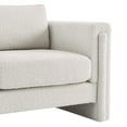 thumbnail image 6 of Armchair Accent Chair, Ivory White, Fabric, Living Kitchen Cafe Bistro Hospitality Restaurant, Modern Contemporary HB34793, 6 of 9
