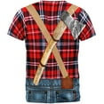thumbnail image 2 of Halloween Lumberjack Costume All Over Adult T-Shirt - Medium, 2 of 2