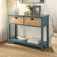 thumbnail image 2 of Bowery Hill Table Console en Sarcelle, 2 of 6