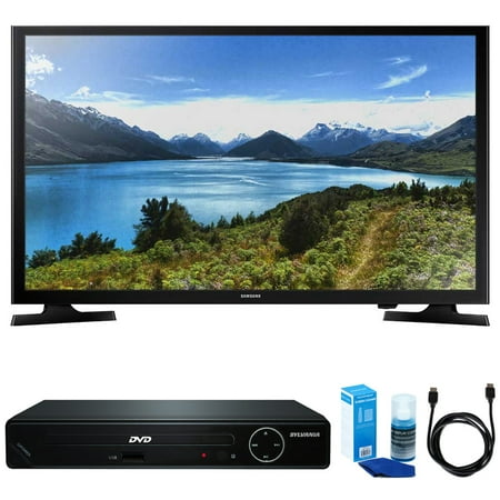 Hp High Definition Tvs Samsung UN32J4000 32-Inch 720p LED TV w/ HDMI DVD Player Bundle Includes, HDMI 1080p High Definition DVD Player with USB Port, 6ft High Speed HDMI Cable and LED TV Screen Cleaner ()