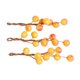 thumbnail image 1 of 3 Unids / Set de Horquillas de Holly de Moda, Horquillas para El Cabello , Accesorio para fotografía naranja Macarena Horquillas de bayas artificiales, 1 of 8