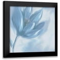 thumbnail image 1 of Lee, Judson 12x12 Black Modern Framed Museum Art Print Titled - Gentle Blue Flower, 1 of 5