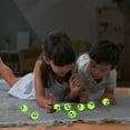 thumbnail image 6 of ArtCreativity Smiley Face Glow in the Dark Bouncy Balls for Kids, Green, 36 Pack, 6 of 8