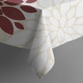 thumbnail image 5 of Red and Blue Pioneer Flower Pattern Square Tablecloth,Waterproof Square Table Cover,Wipeable Spillproof Washable Table Cover for Home Kitchen Party Decor 60"x60"(152x152cm), 5 of 6