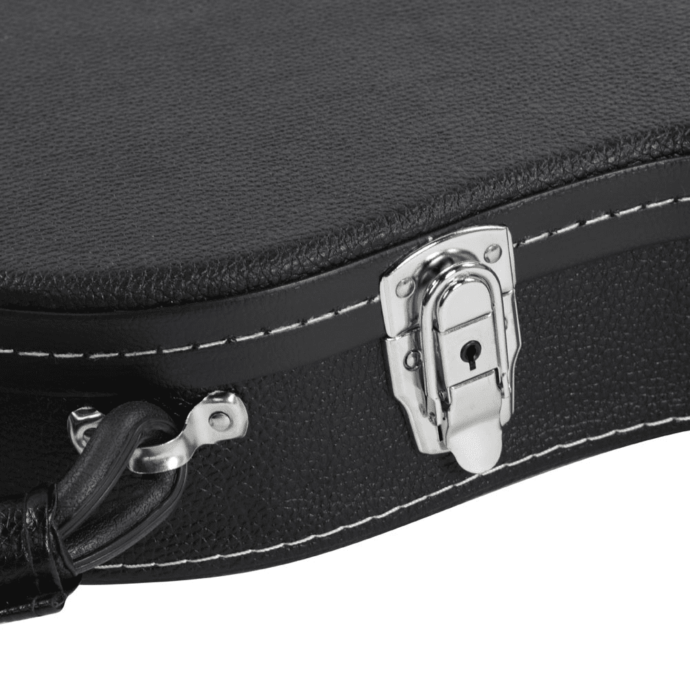 Tcbosik Electric Guitar Hard Case, Hard-Shell Protective Carrying Case with Lock for GST/GTL Style, Black