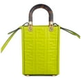 thumbnail image 2 of Fendi FF Zucca Mini Sunshine Shopper Leather Crossbody Bag, Green, 2 of 4