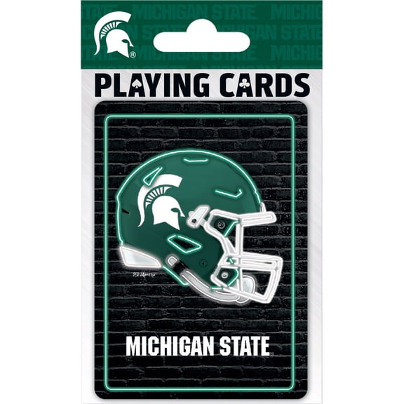 MasterPieces Officially Licensed NCAA Michigan State Spartans Playing Cards - 54 Card Deck for Adults