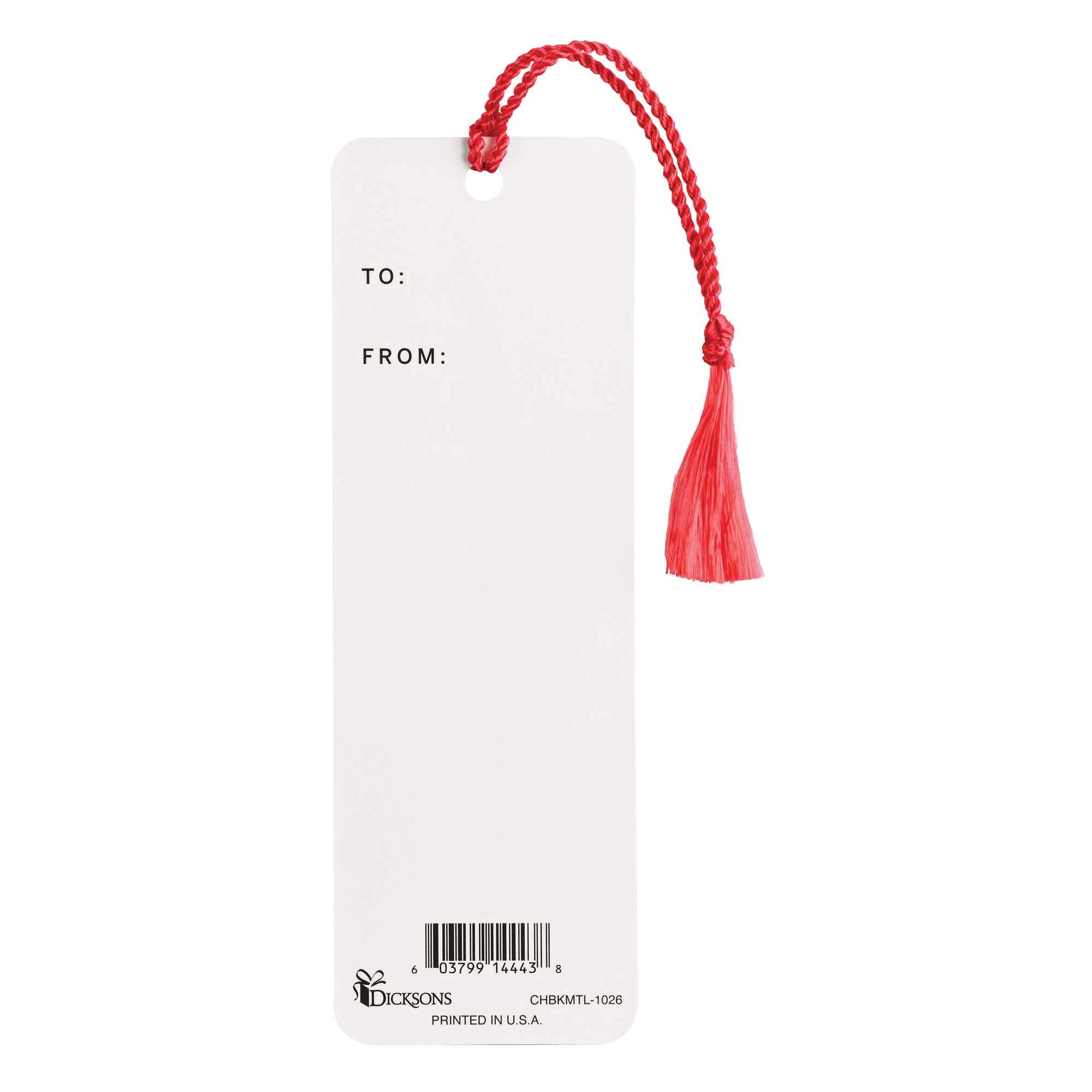 Dicksons Reason for The Season 6 Inch Paper Christmas Keepsake Bookmark with Tassel Pack of 12