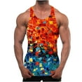 thumbnail image 2 of Yaoyar Mens Tank Top Beach Tank Tops Gym Workout Shirt Y-Back Sleeveless Muscle Fitness Bodybuilding Tank Shirts, 2 of 5