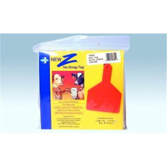 Leather CPR Blank Cow Ztags Orange - 53601