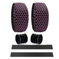 thumbnail image 2 of Flmtop 2Pcs Bike Honeycomb Design Handlebar Tapes Soft Breathable Belts with Bar Plugs, 2 of 10