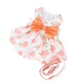 thumbnail image 4 of Small Dog Harness Dress Leash Set,Summer Floral Tutu Princess Dog Dress with D-ring, Tutu Pet Apparel Outfits for Cat Puppy Small Dog Pink Dress M, 4 of 7