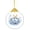 J, variant on Beautynvta Clear Round Easter Ornaments, 2D Flat Crystal Glass Pendant with Blue Eggs Forest Animals Pattern, Spring Holiday Hanging Decor for Easter Tree, Wall, Window, Gold