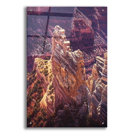 Epic Art 'Heart Of Gold' by R. Hed, Acrylic Glass Wall Art, 24"x36"