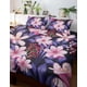 thumbnail image 1 of Funda nórdica púrpura con estampados florales | Juego de cama y funda de almohada con rosa, 1 of 2