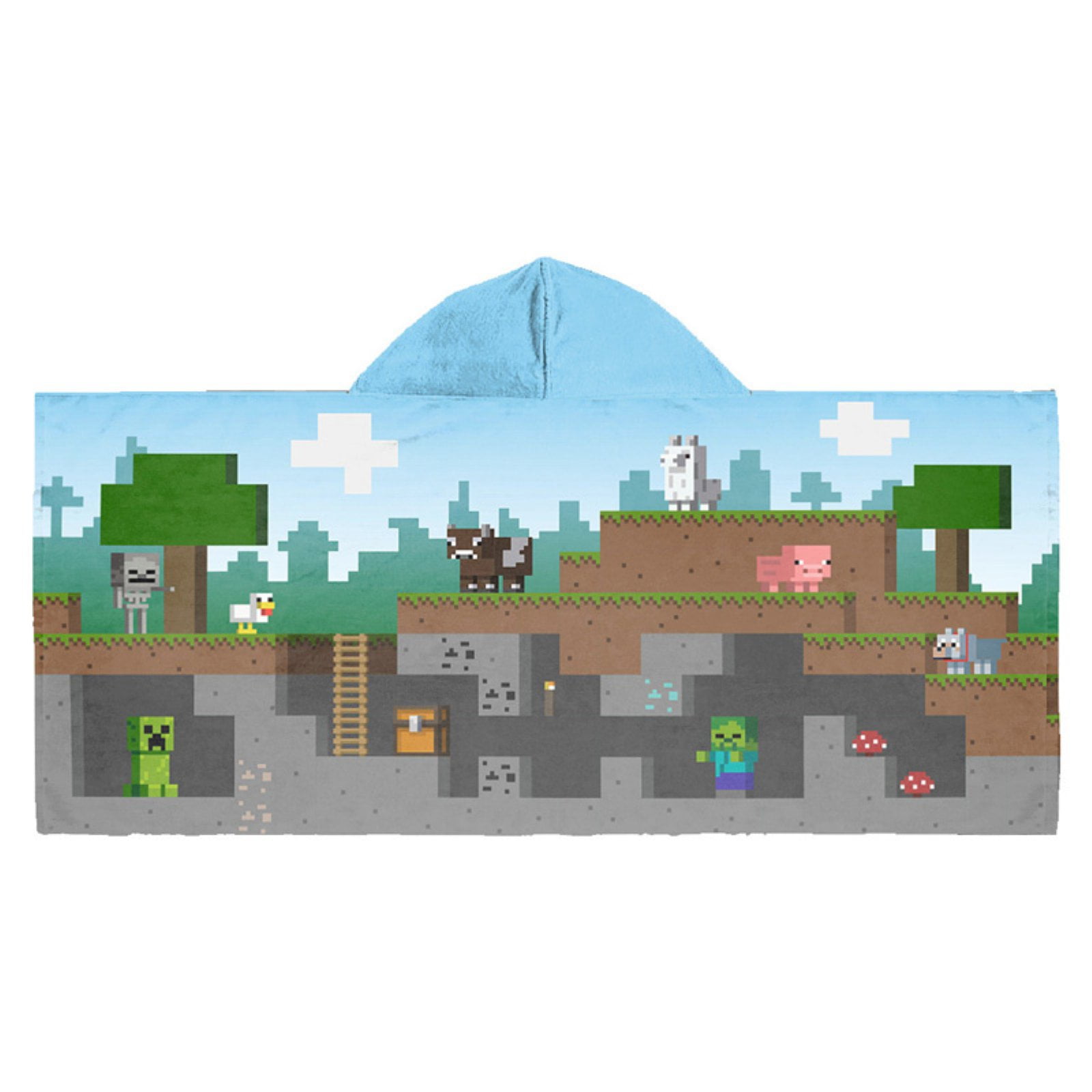 minecraft hooded towel