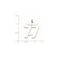 thumbnail image 2 of Auriga 925 Sterling Silver/Rhodium-plated Polished Number 77 Charm for Women (L-24mm, W-20mm), 2 of 4