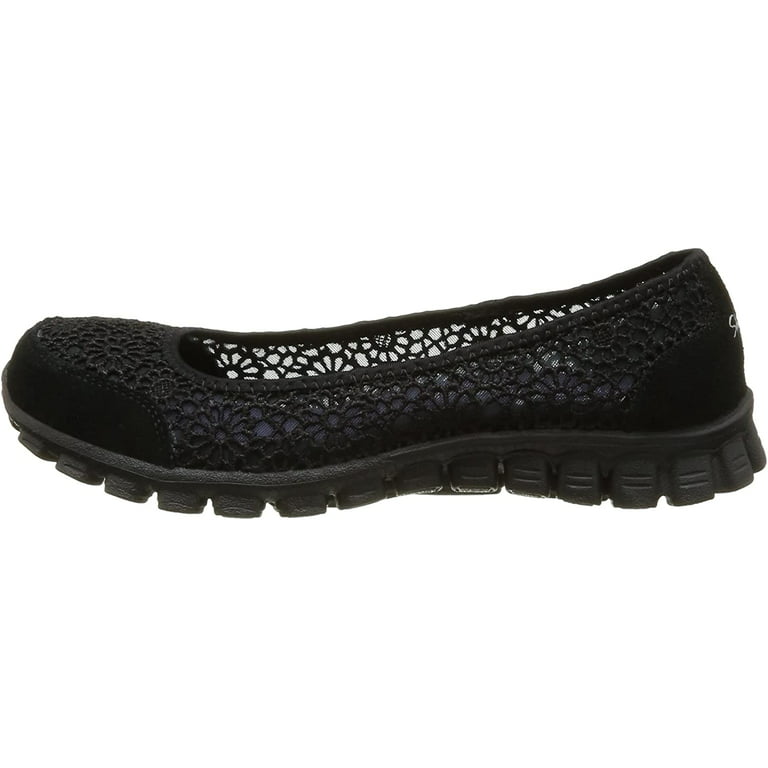 EZ Flex 2 Sweetpea Womens Slip On Flats Shoes Black 6 W US - Walmart.com