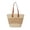 colorA, variant on Btidfty Women Straw Boho Shoulder Handbags Color Blocking Summer Beach Bag Large Capacity Rattan Bucket Purse for Travel Shopping Work Daily Use (Style 4)