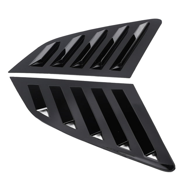 2Pcs Rear Side Window Louver Cover Left Right Rear Window Air Vent Scoop Shutter Cover Blind Replacement for 8V Hatchback 2014-2020