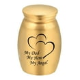 thumbnail image 2 of oshhnii Dog Cat Funeral Storage Container Pet Burial Retain Memories Metal Urn Gold, 2 of 9