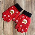 thumbnail image 1 of Guantes navideños de invierno para mujer, con pantalla táctil, para niños, con dibujos animados, tejidos, 1 of 6
