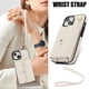 thumbnail image 2 of iPhone 15 RFID Para Que Bloquea la Funda Protectora para Billetera, Funda Tapa Magnética, Bolsillo con Ranuras para Múltiples Tarjetas con Correa para el Hombro y Correa para la Muñeca Desmontables, 2 of 7