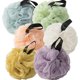 thumbnail image 1 of wonima11 Light Tone 6 Pack Bath Sponges - Blue, Purple, Light Green, Beige, Orange & Yellow, 1 of 1