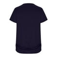 thumbnail image 6 of XFYSSS Casual Spring And Summer Women Solid Classic Side Ruched T-Shirt Tops Round-Neck Womens Maternity Mother Shirts Tops, 6 of 6